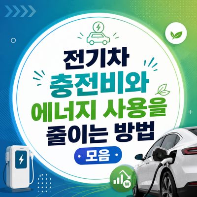 전기차 충전비와 에너지 사용을 줄이는 방법 모음