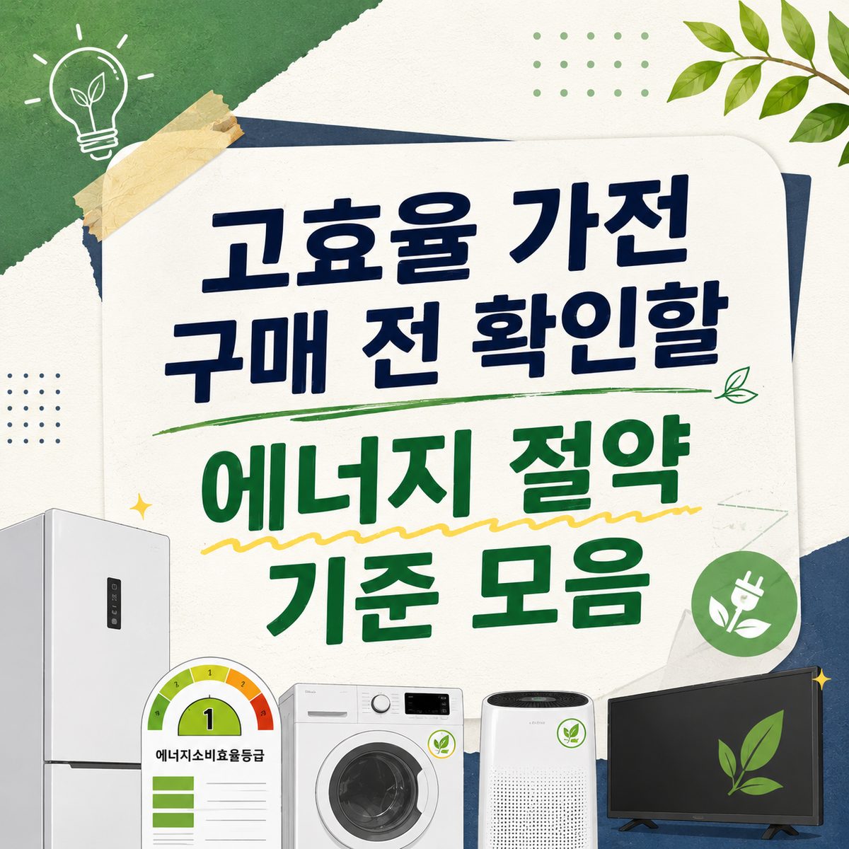 고효율 가전 구매 전 확인할 에너지 절약 기준 모음