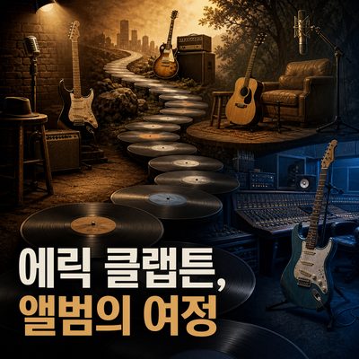에릭 클랩튼의 음악 여정을 보여주는 앨범 8장