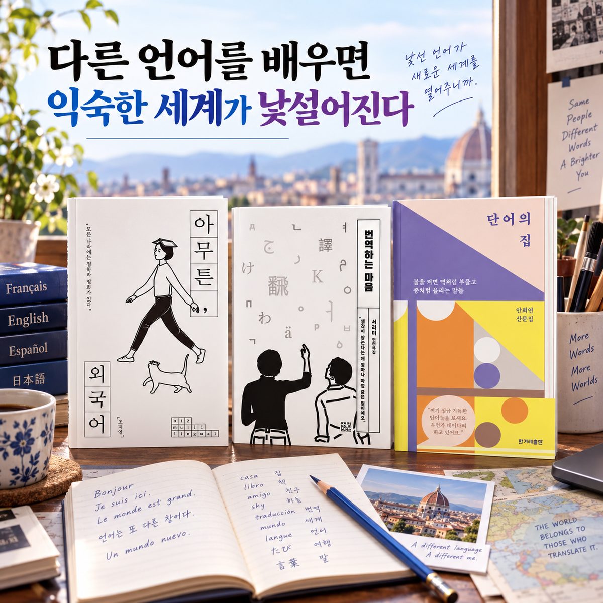 다른 언어를 배우면 익숙한 세계가 낯설어진다