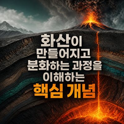 화산이 만들어지고 분화하는 과정을 이해하는 핵심 개념