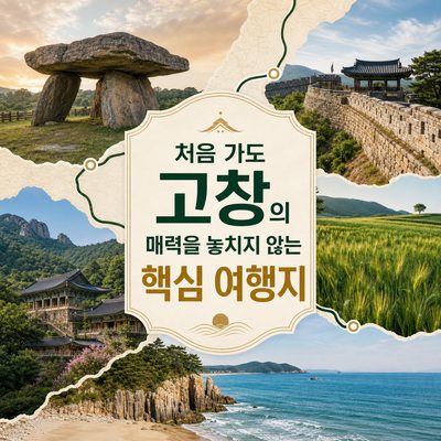 처음 가도 고창의 매력을 놓치지 않는 핵심 여행지