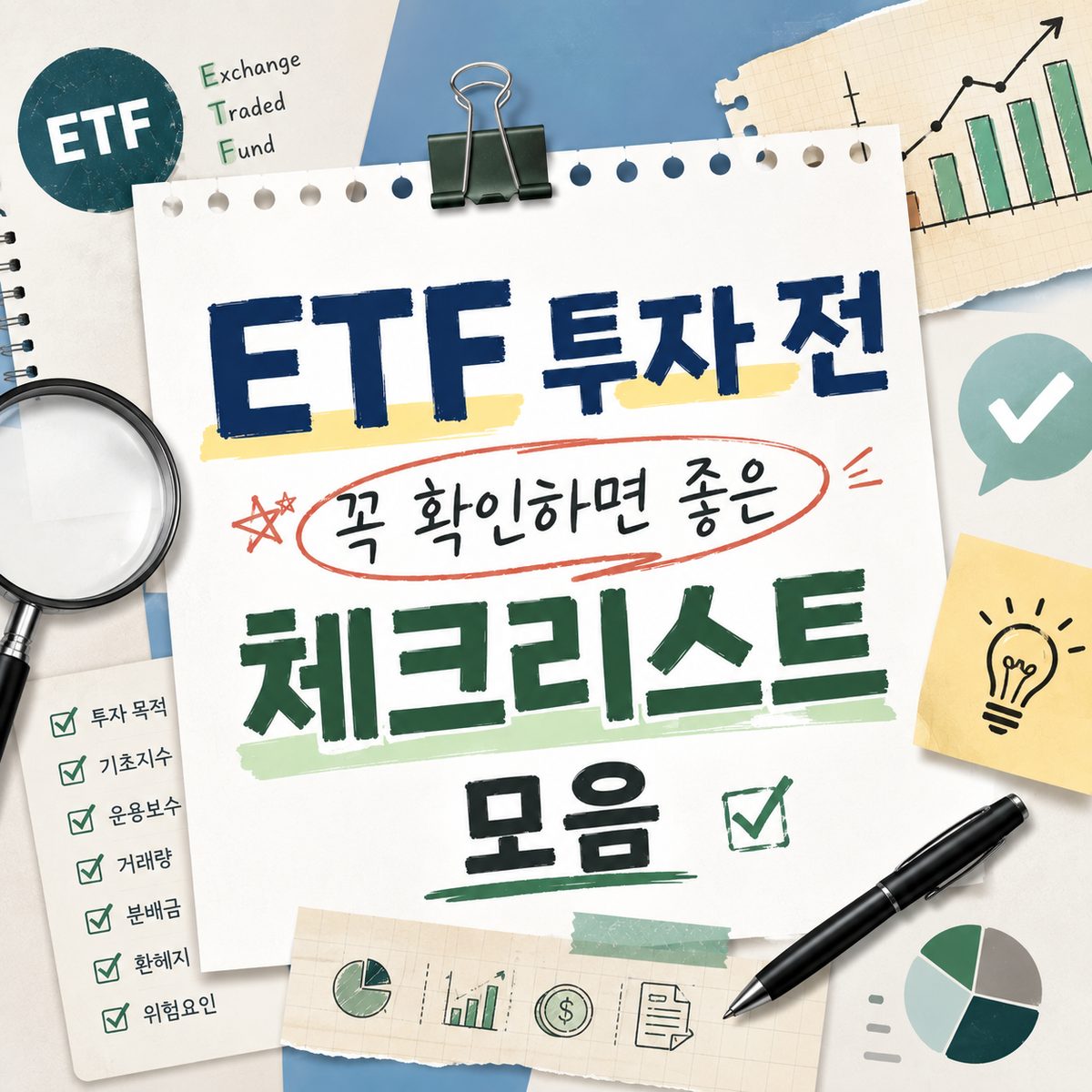 ETF 투자 전 꼭 확인하면 좋은 체크리스트 모음