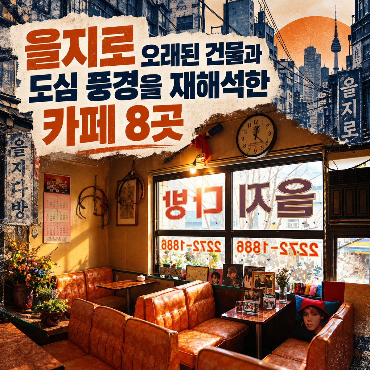 을지로 오래된 건물과 도심 풍경을 재해석한 카페 8곳