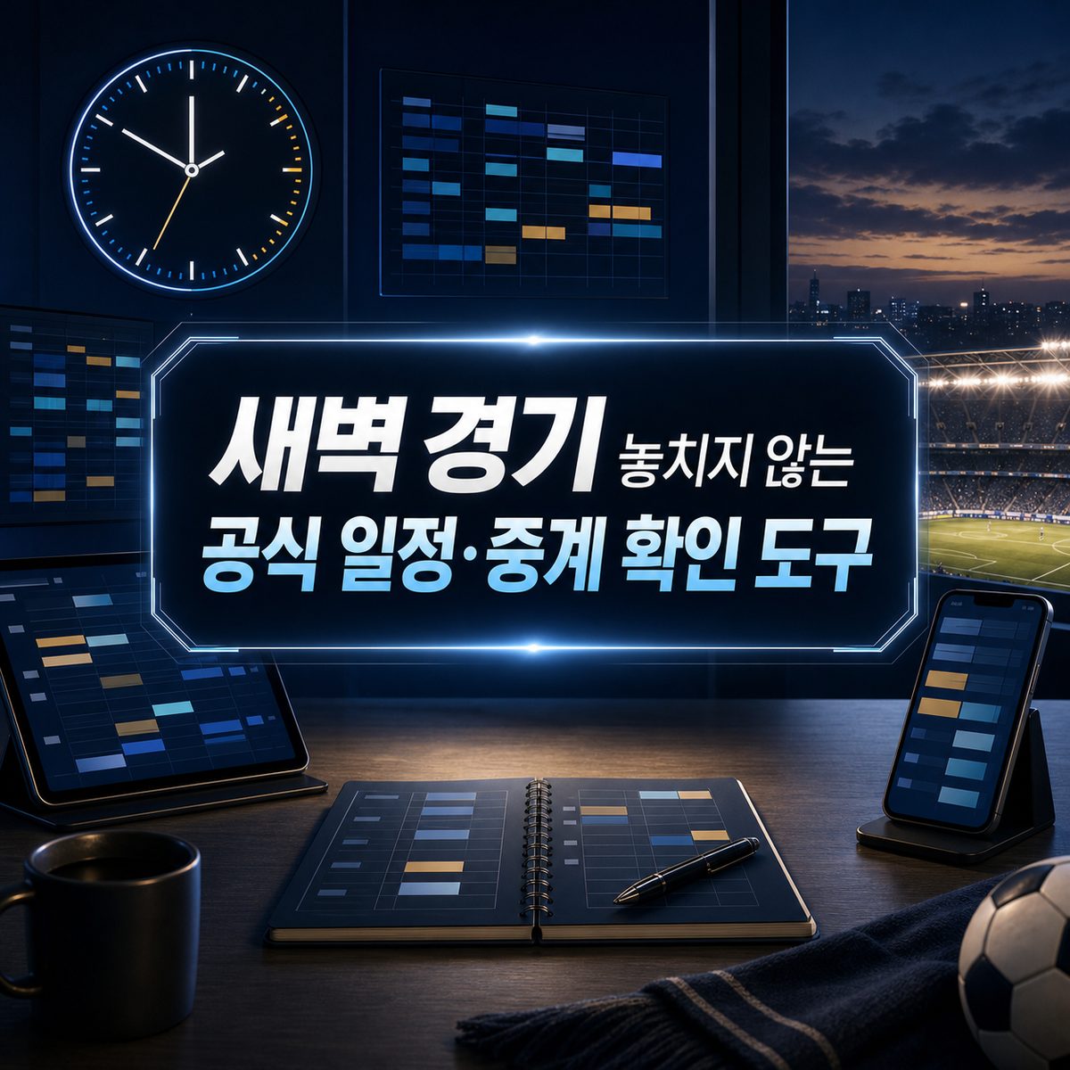 새벽 경기 놓치지 않는 공식 일정·중계 확인 도구
