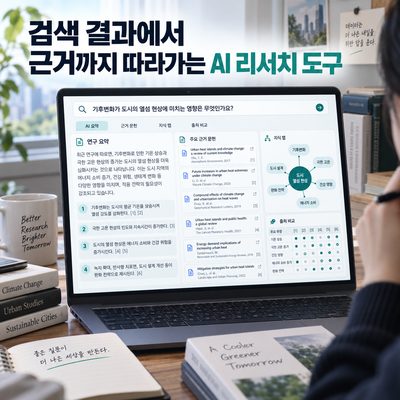 검색 결과에서 근거까지 따라가는 AI 리서치 도구