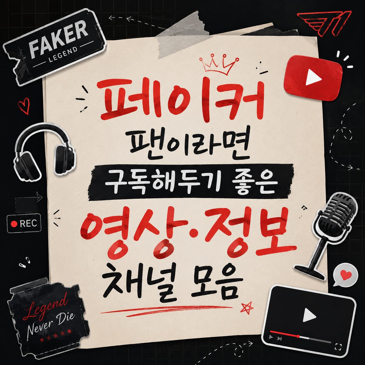 페이커 팬이라면 구독해두기 좋은 영상·정보 채널 모음
