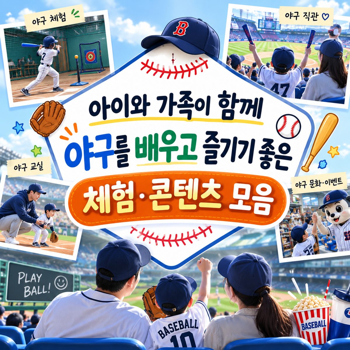 아이와 가족이 함께 야구를 배우고 즐기기 좋은 체험·콘텐츠 모음