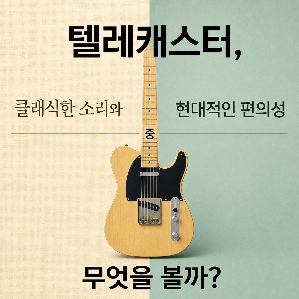 텔레캐스터, 클래식한 소리와 현대적인 편의성 중 무엇을 볼까?