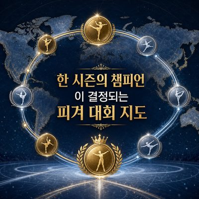 한 시즌의 챔피언이 결정되는 피겨 대회 지도