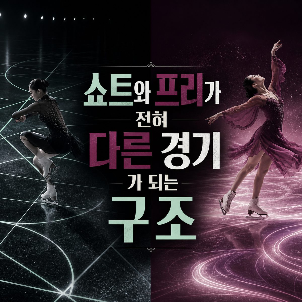 쇼트와 프리가 전혀 다른 경기가 되는 구조