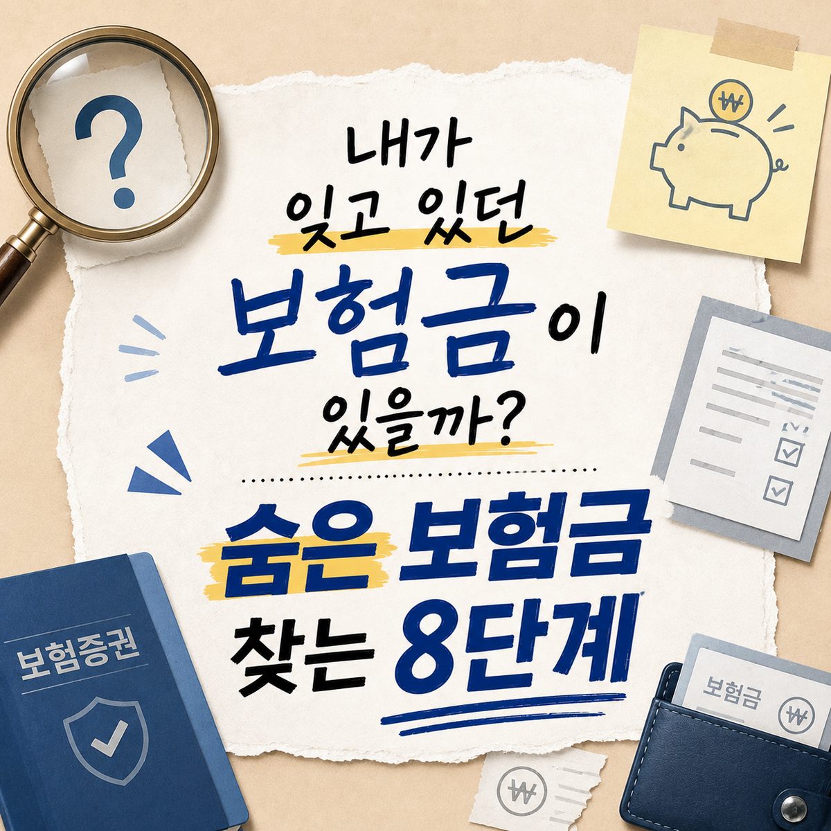 내가 잊고 있던 보험금이 있을까? 숨은 보험금 찾는 8단계