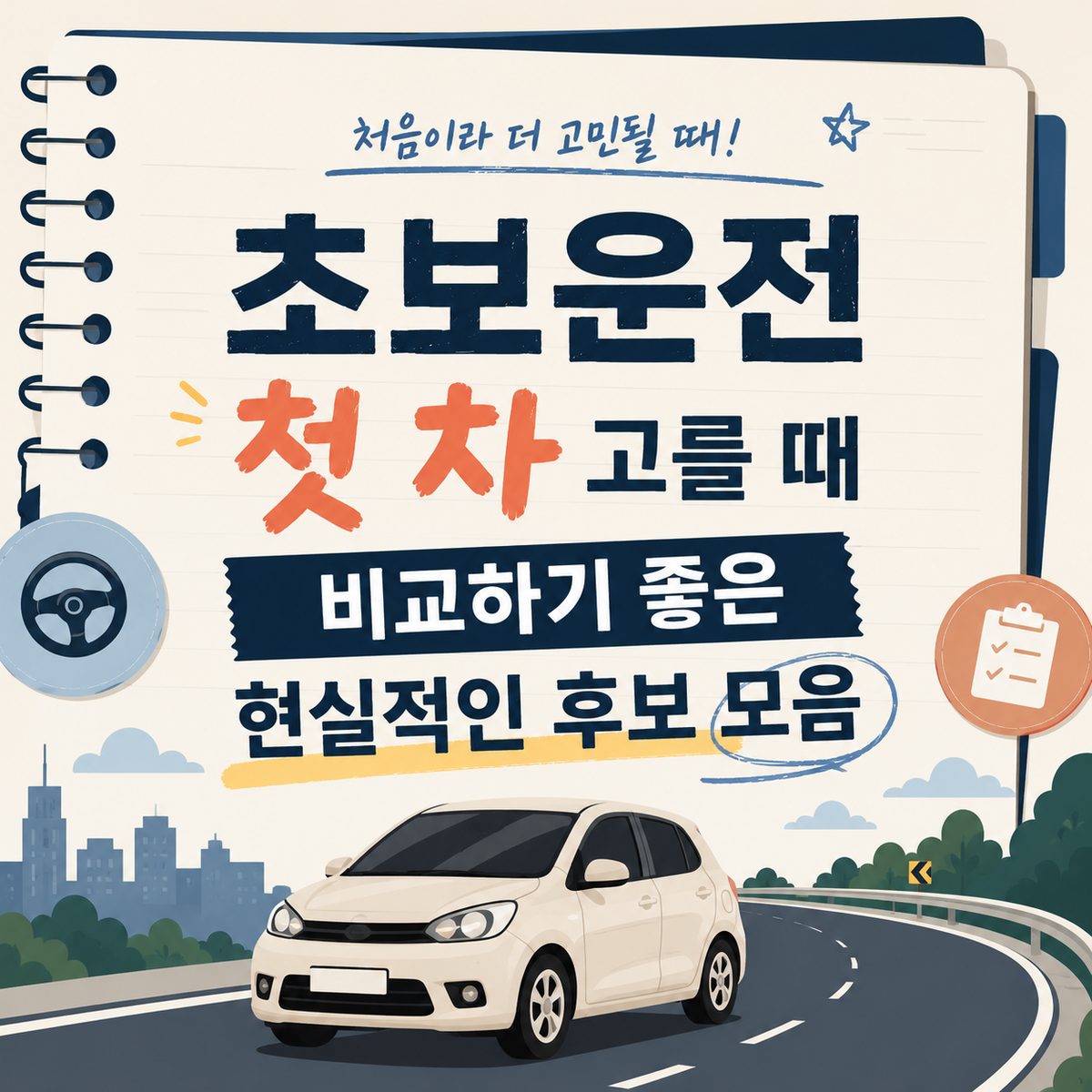 초보운전 첫 차 고를 때 비교하기 좋은 현실적인 후보 모음