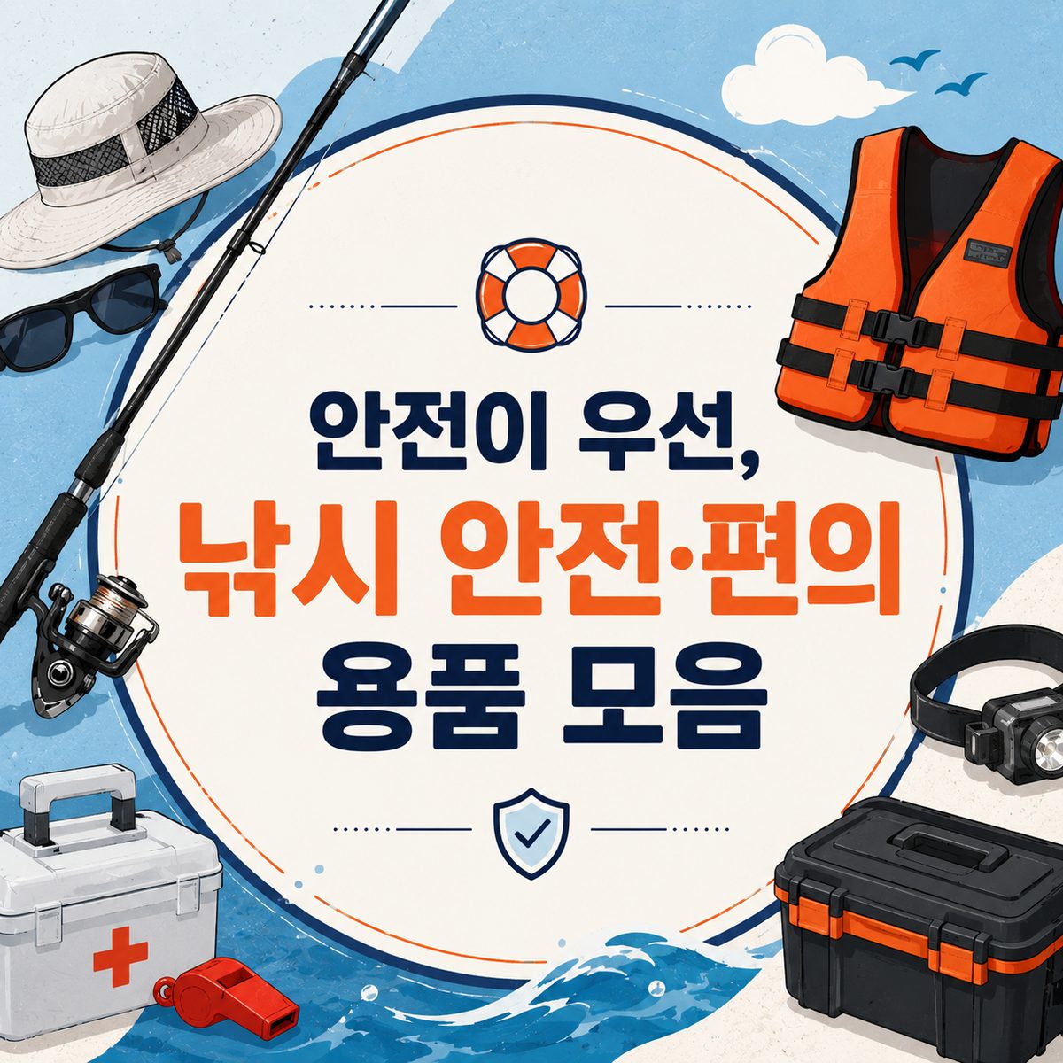안전이 우선, 낚시 안전·편의 용품 모음
