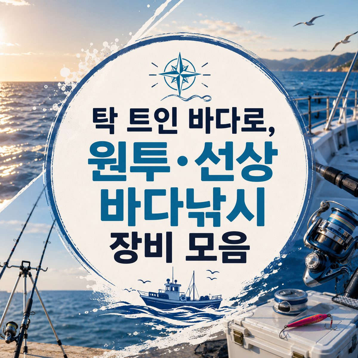 탁 트인 바다로, 원투·선상 바다낚시 장비 모음