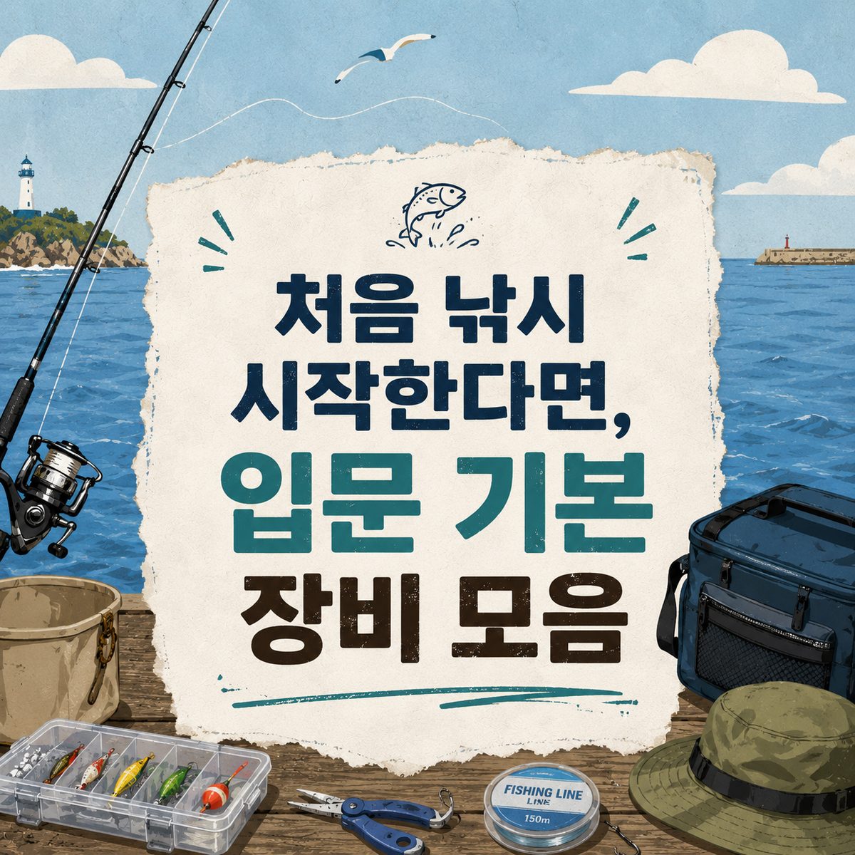처음 낚시 시작한다면, 입문 기본 장비 모음