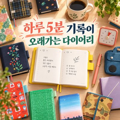 하루 5분 기록이 오래가는 다이어리