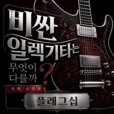 비싼 일렉기타는 무엇이 다를까? 오래 소장할 플래그십