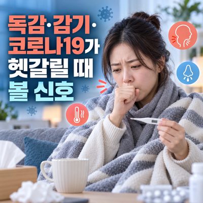 독감·감기·코로나19가 헷갈릴 때 볼 신호