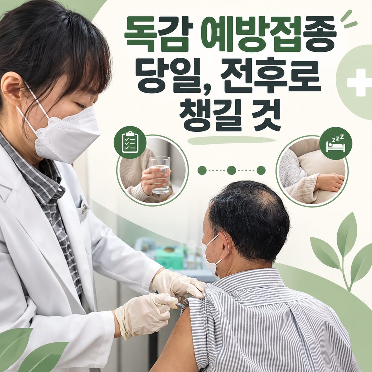 독감 예방접종 당일, 전후로 챙길 것