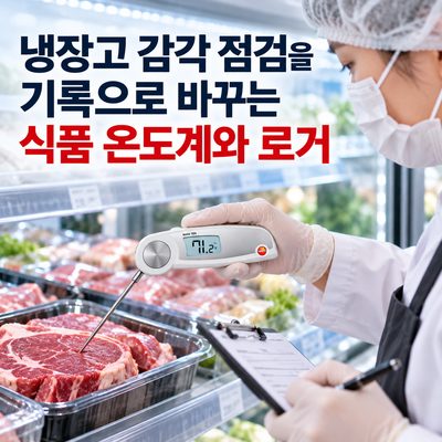 냉장고 감각 점검을 기록으로 바꾸는 식품 온도계와 로거