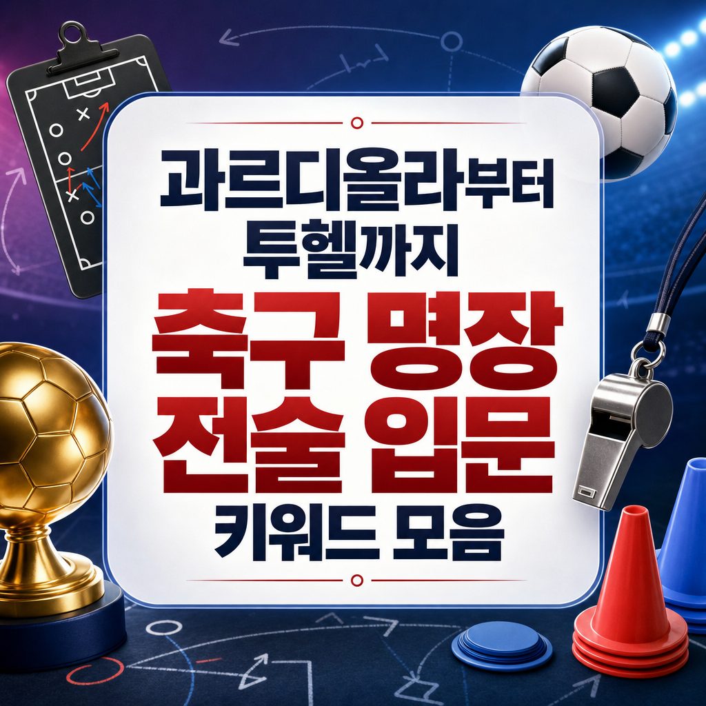 과르디올라부터 투헬까지 축구 명장 전술 입문 키워드 모음