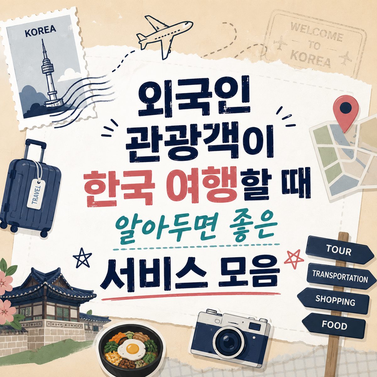 외국인 관광객이 한국 여행할 때 알아두면 좋은 서비스 모음