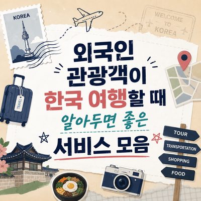 외국인 관광객이 한국 여행할 때 알아두면 좋은 서비스 모음