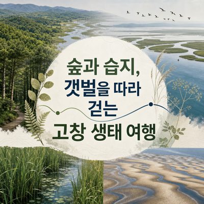 숲과 습지, 갯벌을 따라 걷는 고창 생태 여행