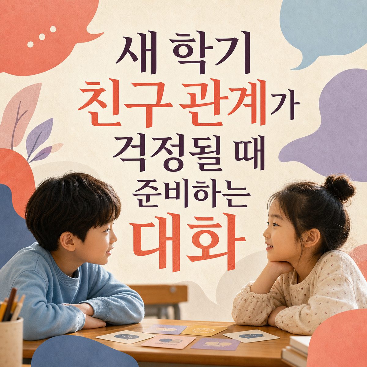 새 학기 친구 관계가 걱정될 때 준비하는 대화