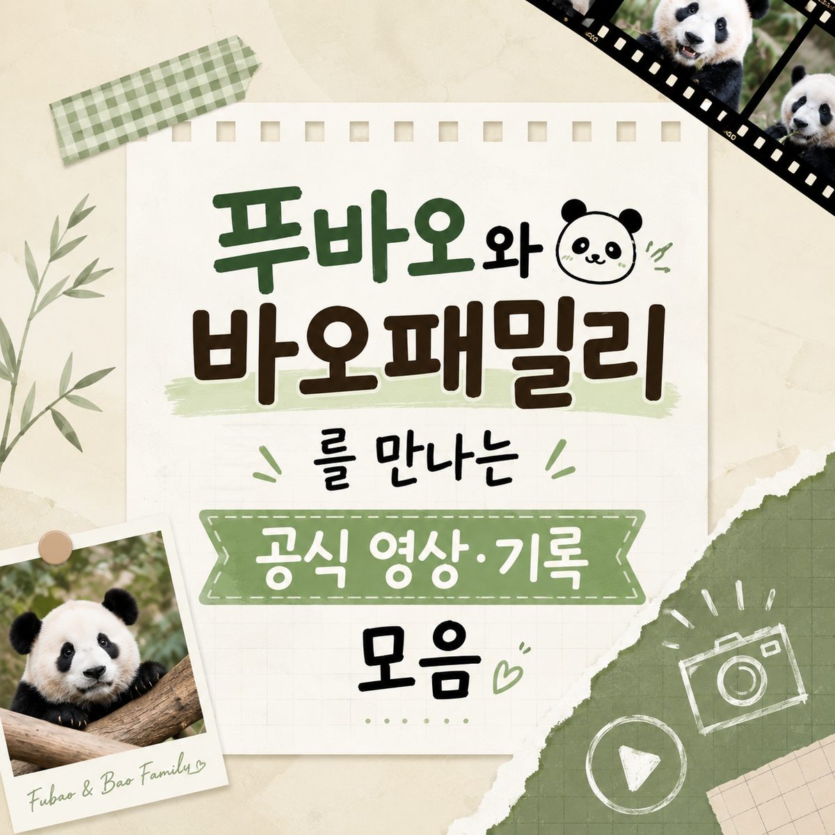 푸바오와 바오패밀리를 만나는 공식 영상·기록 모음
