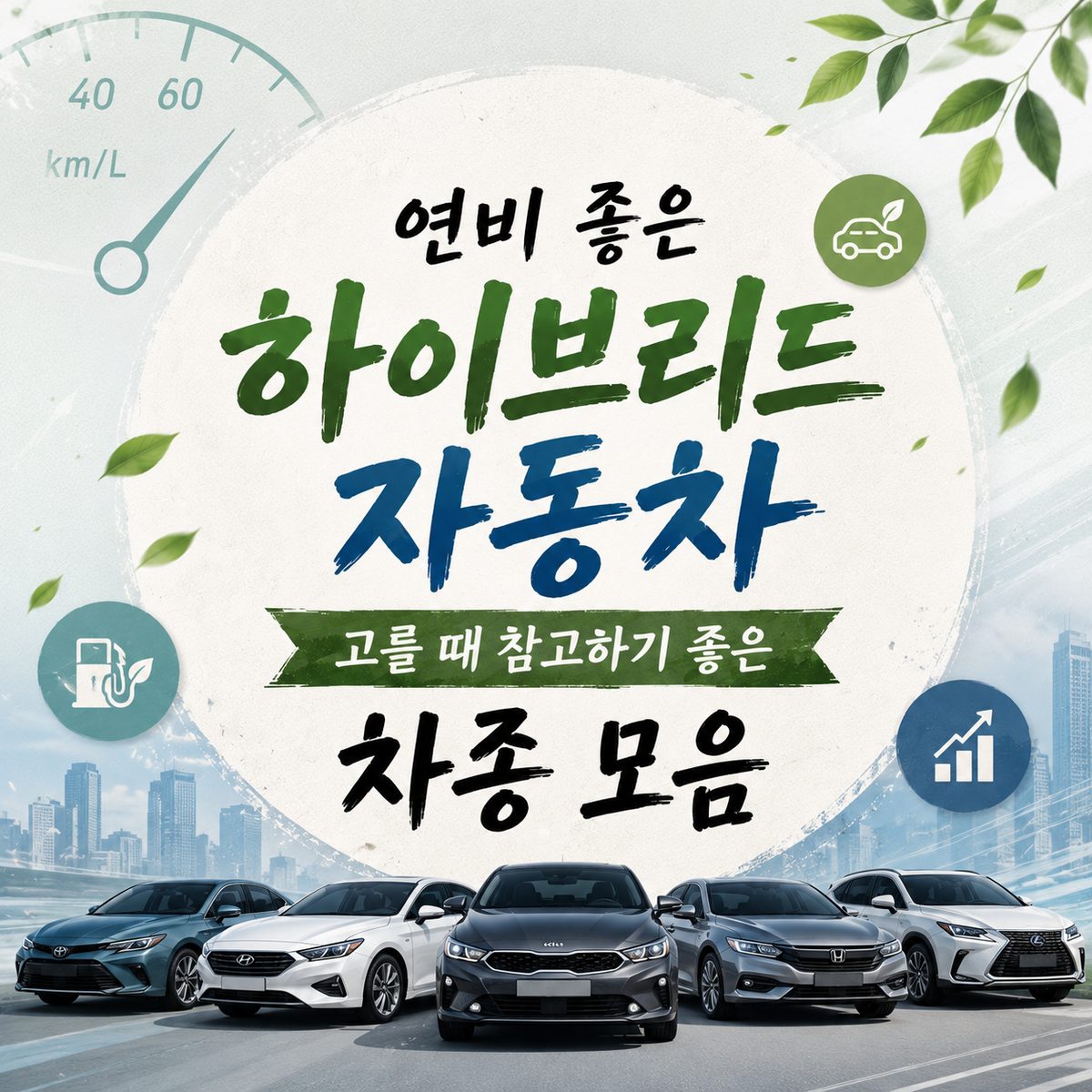 연비 좋은 하이브리드 자동차 고를 때 참고하기 좋은 차종 모음