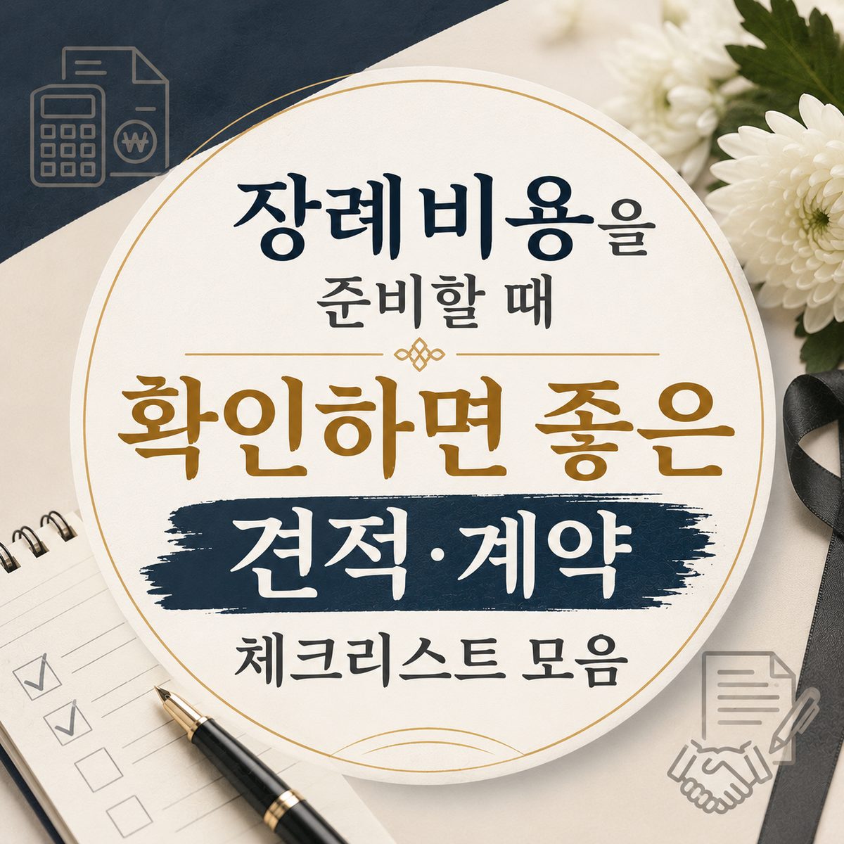 장례비용을 준비할 때 확인하면 좋은 견적·계약 체크리스트 모음