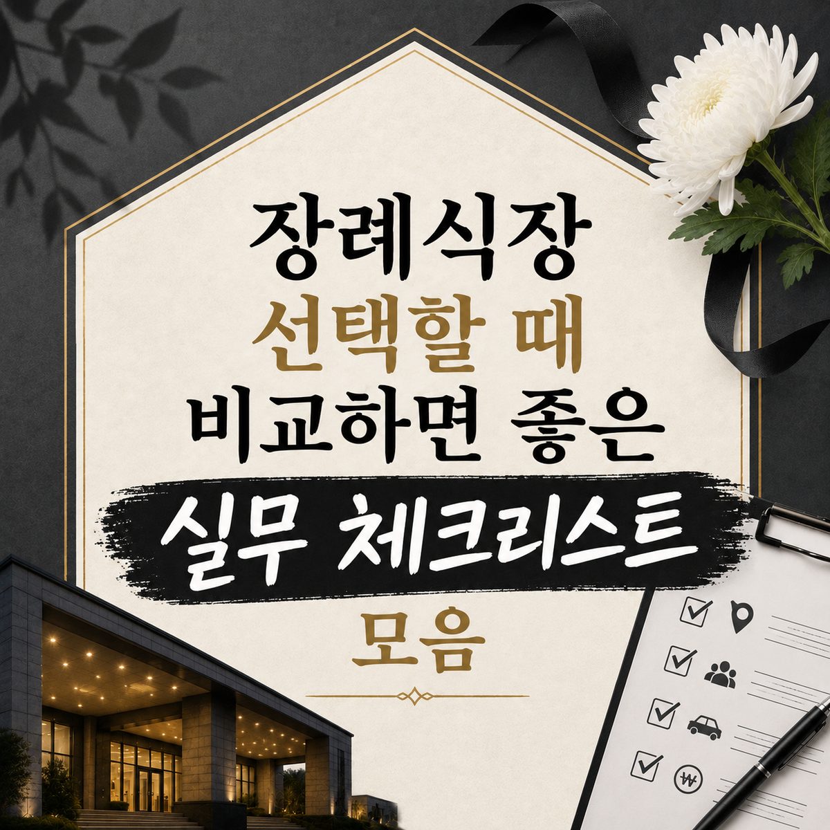 장례식장 선택할 때 비교하면 좋은 실무 체크리스트 모음