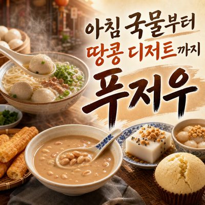 아침 국물부터 땅콩 디저트까지 이어지는 푸저우