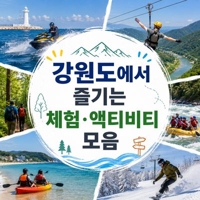 강원도에서 즐기는 체험·액티비티 모음