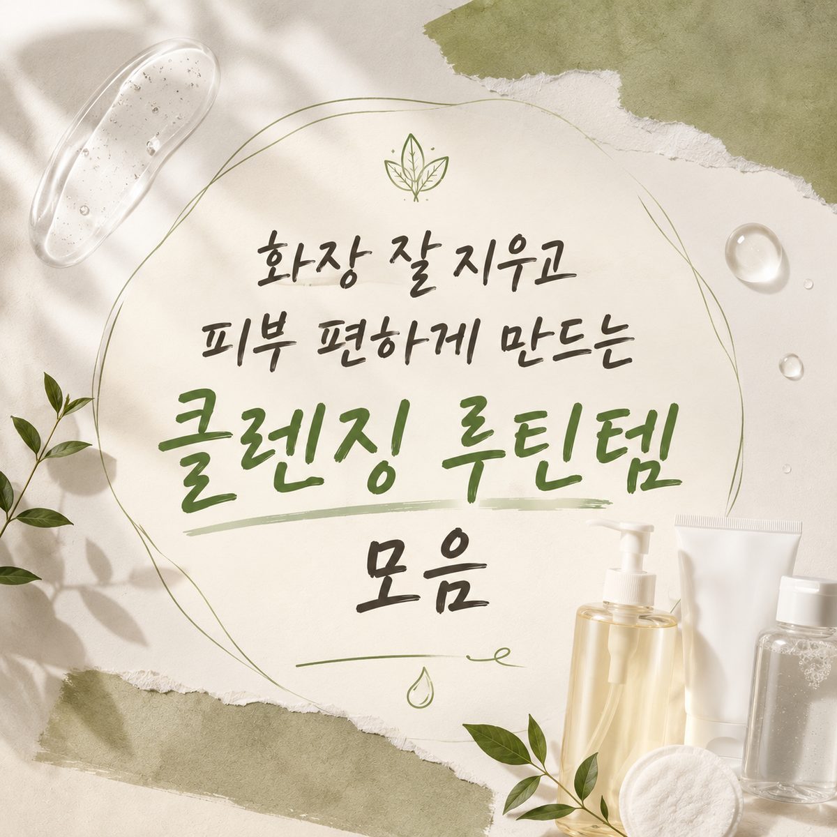 화장 잘 지우고 피부 편하게 만드는 클렌징 루틴템 모음