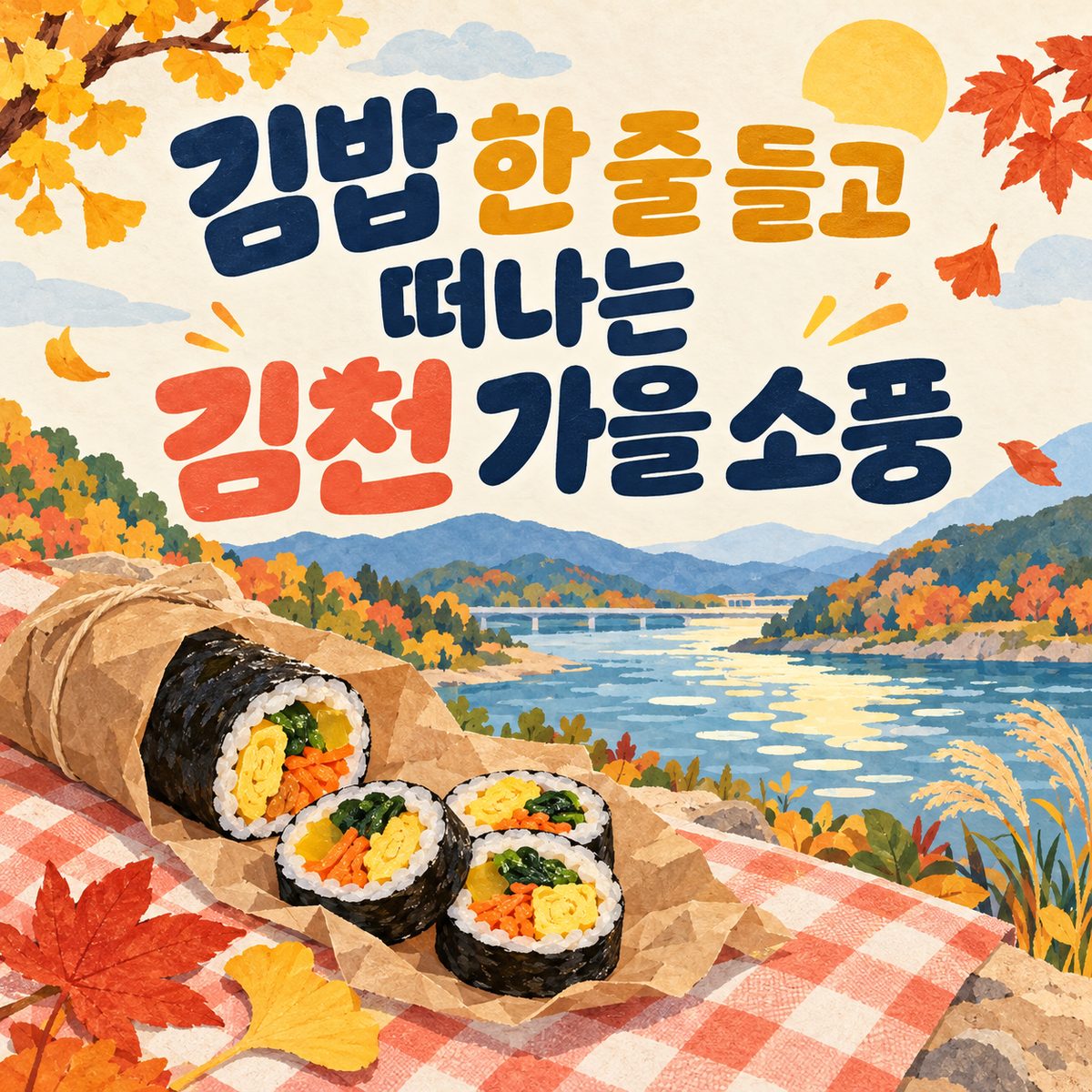 김밥 한 줄 들고 떠나는 김천 가을 소풍