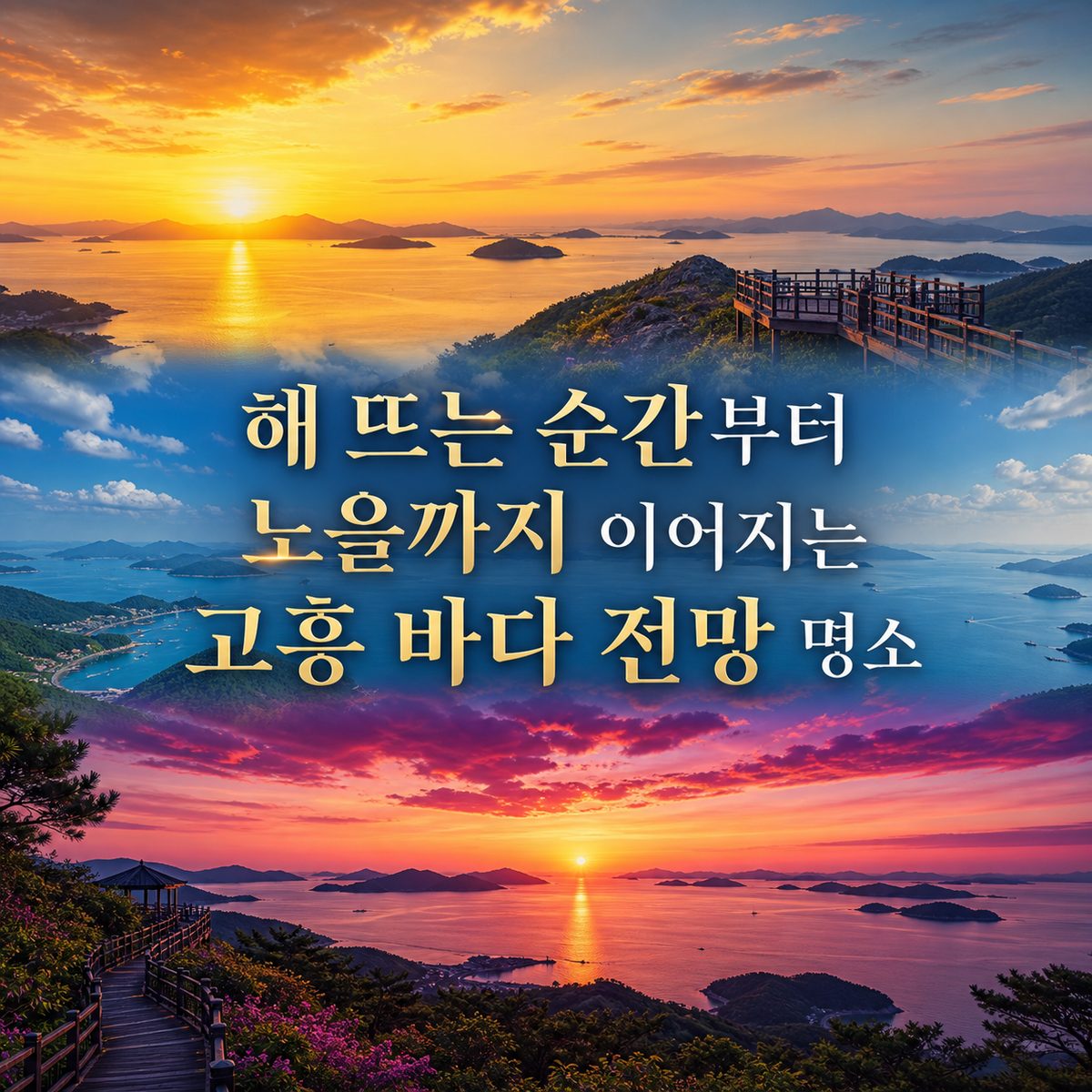 해 뜨는 순간부터 노을까지 이어지는 고흥 바다 전망 명소