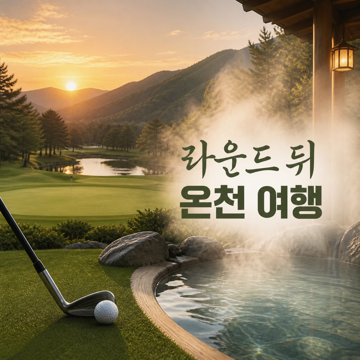 라운드 뒤 몸을 풀기 좋은 온천 여행 골프장