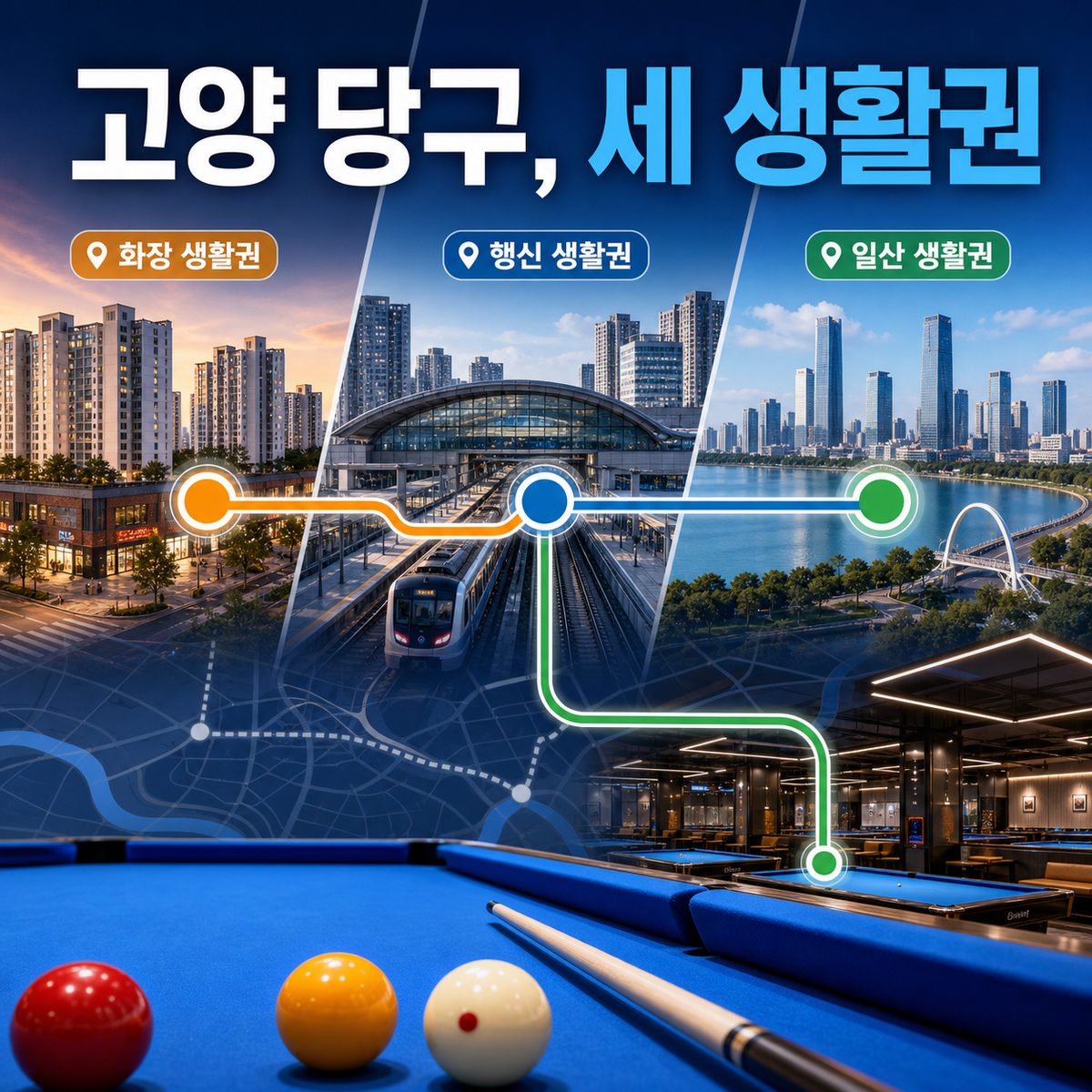 화정에서 일산까지, 고양 큐 타임 모음