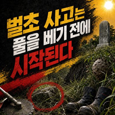 벌초 사고는 풀을 베기 전에 시작된다