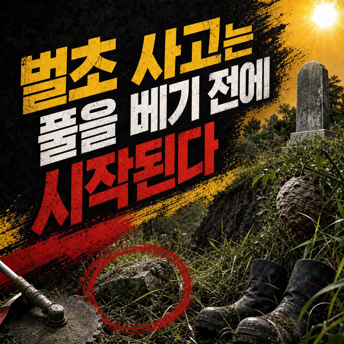 벌초 사고는 풀을 베기 전에 시작된다