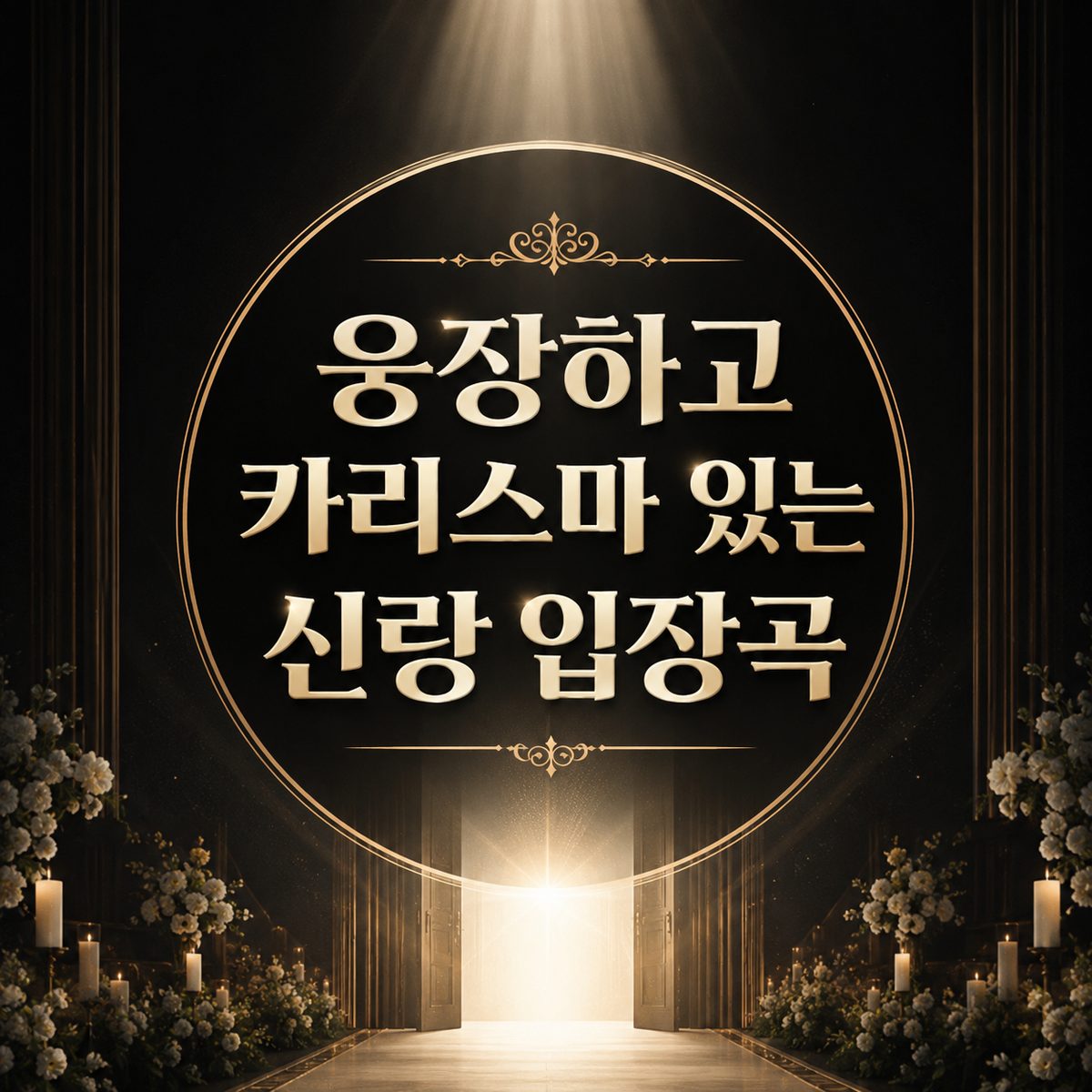 웅장하고 카리스마 있는 신랑 입장곡