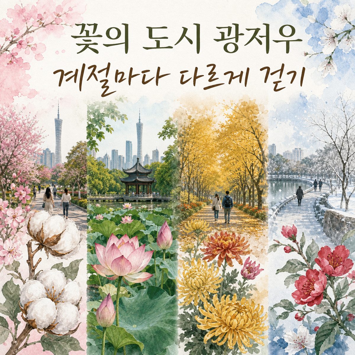 꽃의 도시 광저우를 계절별로 걷는 방법