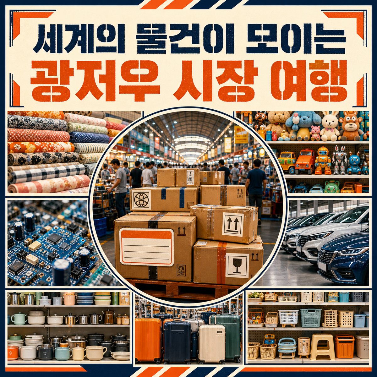 세계의 물건이 모이는 광저우 시장 여행