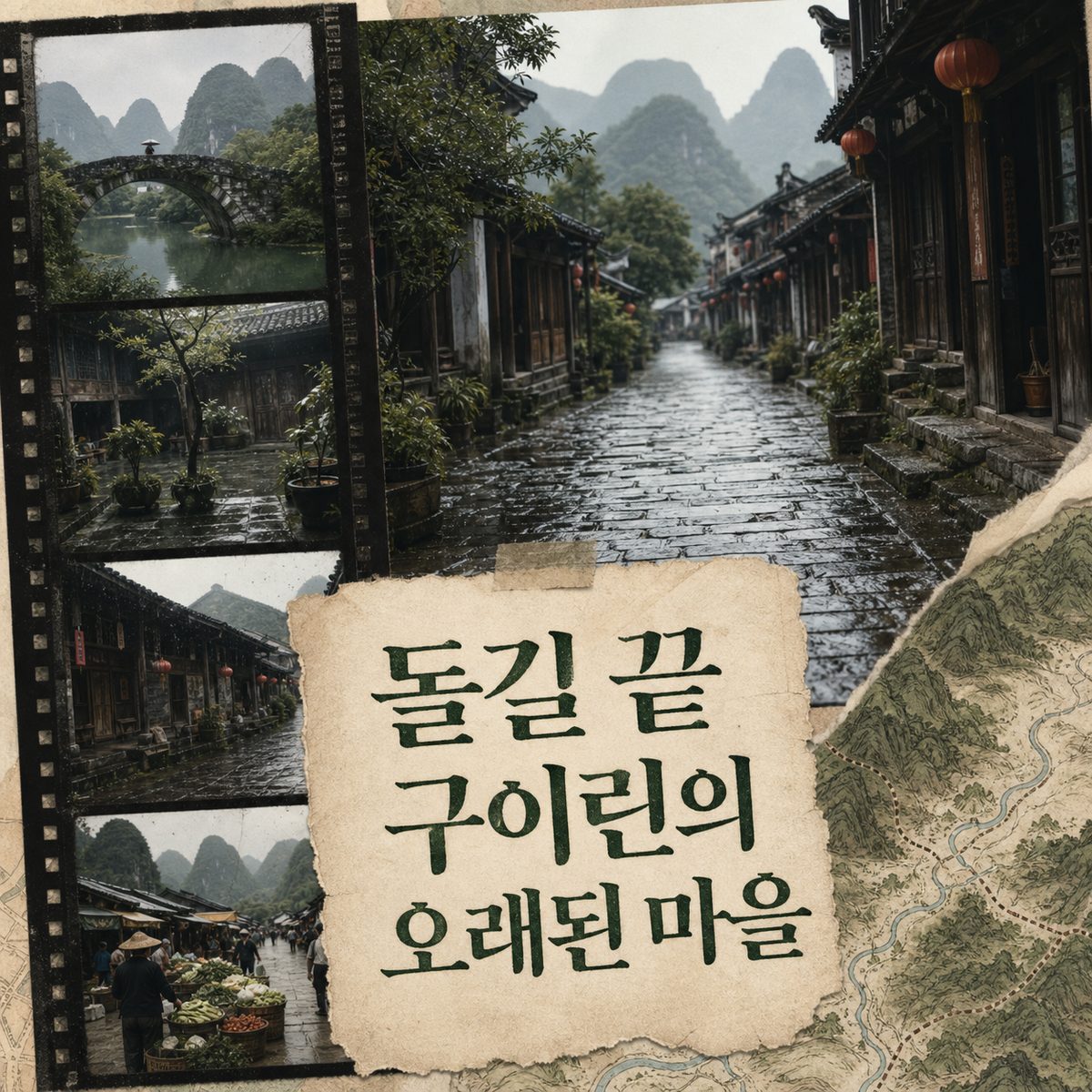 돌길 끝에서 만나는 구이린의 오래된 마을