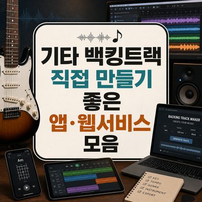 기타 백킹트랙 직접 만들기 좋은 앱·웹서비스 모음