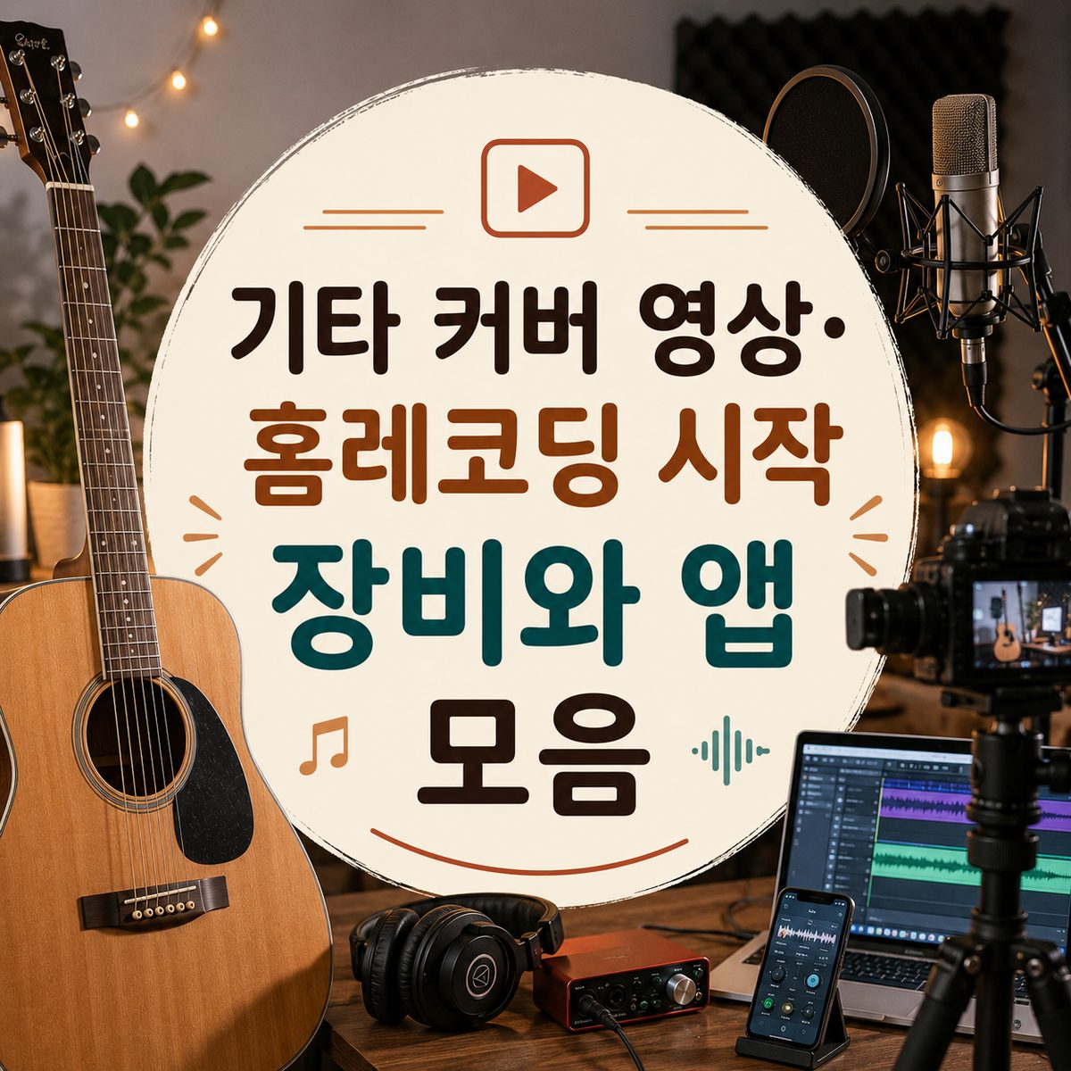 기타 커버 영상·홈레코딩 시작 장비와 앱 모음