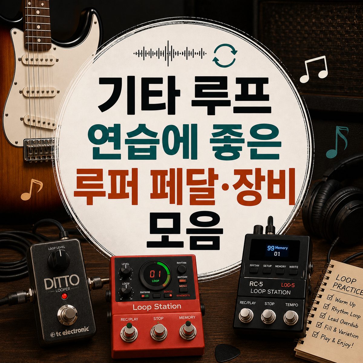 기타 루프 연습에 좋은 루퍼 페달·장비 모음